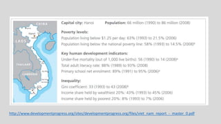 Share of the population in Vietnam aged 5 to 19
 1999: 34%
 2010: 27%
 2020: 22%
http://www.mckinsey.com/insights/asia-pacific/sustaining_growth_in_vietnam
 