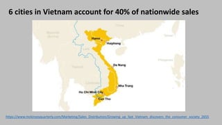 http://en.wikipedia.org/wiki/List_of_cities_in_Vietnam
https://www.mckinseyquarterly.com/Marketing/Sales_Distribution/Growing_up_fast_Vietnam_discovers_the_consumer_society_2655
City Population
Saigon / Ho Chi Minh City 7 million.
Hanoi 6.5 million.
Haiphong 2 million.
Can Tho 1.2 million.
Da Nang 1 million.
Nha Trang 0.4 million
 