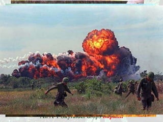 An A-1 Skyraider drops   napalm 