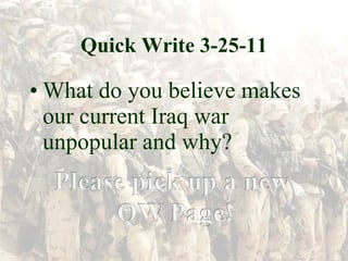 Quick Write 3-25-11 ,[object Object]