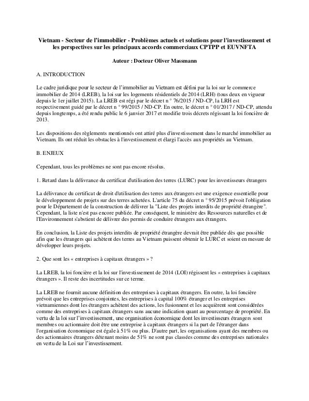 investir dans l'immobilier au vietnam