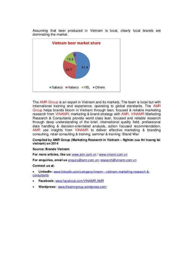 Vietnam the 3rd largest beer market in asia, but not just that co…