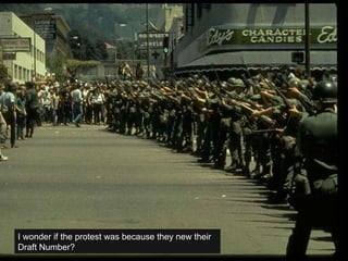 I wonder if the protest was because they new their Draft Number? 