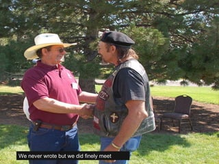 We never wrote but we did finely meet 