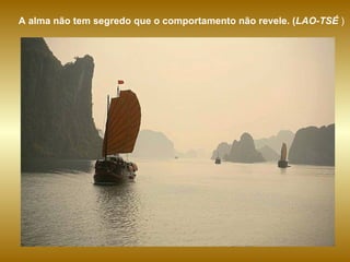 A alma não tem segredo que o comportamento não revele.   ( LAO-TSÉ  )   