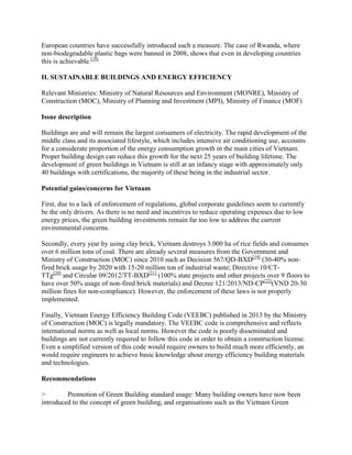 VIETNAM – ENVIRONMENT – SUSTAINABLE INVESTMENT - WHAT MUST BE DONE: | PDF