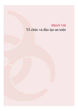 119
PH N VII
T ch c và ào t o an toàn
 