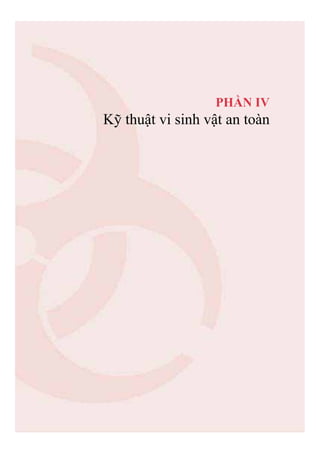 69
PH N IV
K thu t vi sinh v t an toàn
 