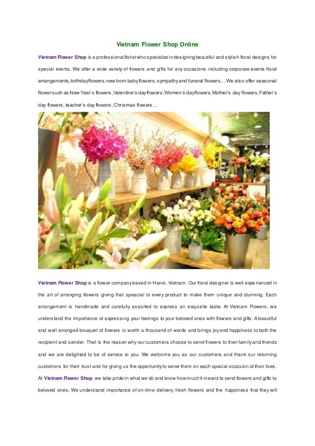 Vietnam flower shop