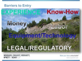 Barriers to Entry
 