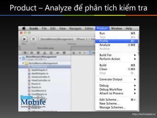 Product – Analyze để phân tích kiểm tra




                                  http://techmaster.vn
 