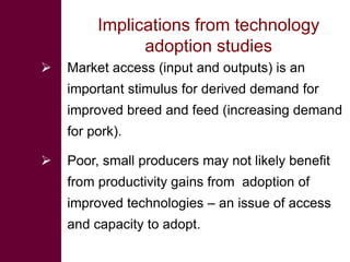 Pro-poor issues for livestock and some lessons for Vietnam from ILRI’s research
