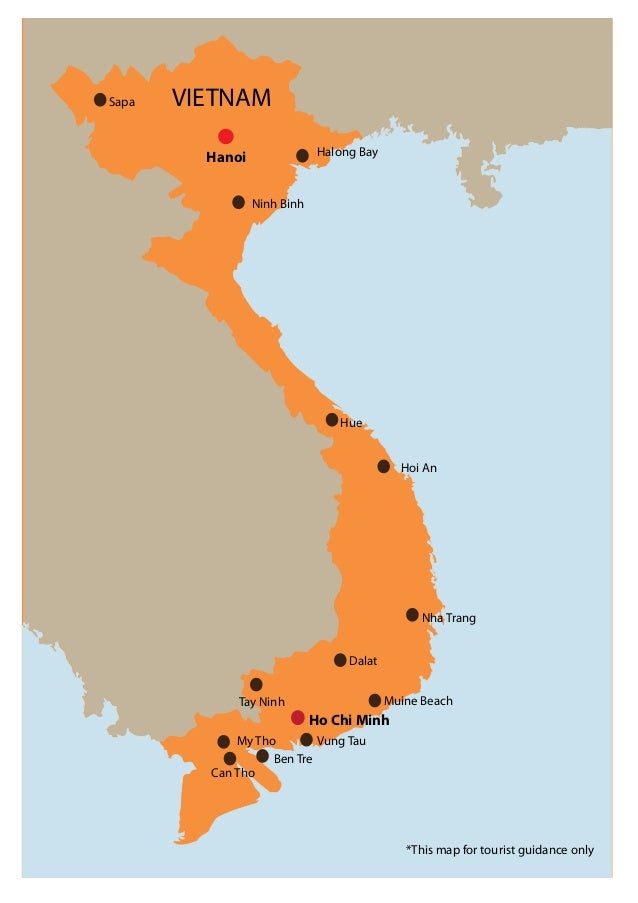 Карта вьетнама на русском языке с городами подробная
