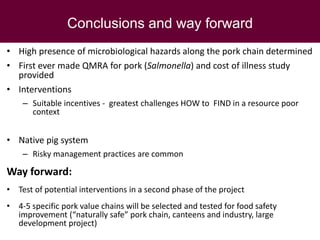 Food safety assessment and challenges along small-scale pig systems in Vietnam