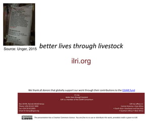 Food safety assessment and challenges along small-scale pig systems in Vietnam