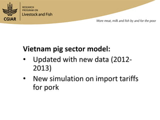 Livestock and Fish Vietnam smallholder pigs value chain: What has been achieved