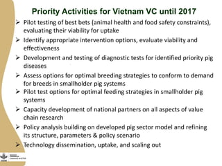 Livestock and Fish Vietnam smallholder pigs value chain: What has been achieved