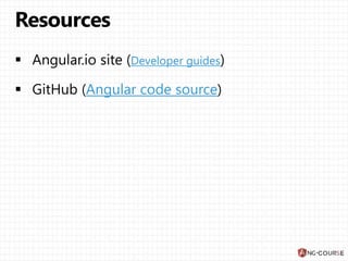 Developer guides
Angular code source
 