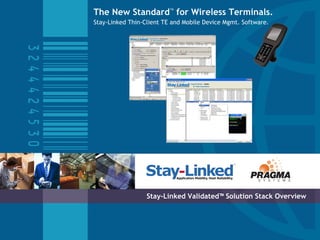 Stay-Linked Validated™ Solution Stack Overview The New Standard   for Wireless Terminals. Stay-Linked Thin-Client TE and Mobile Device Mgmt. Software.   TM 