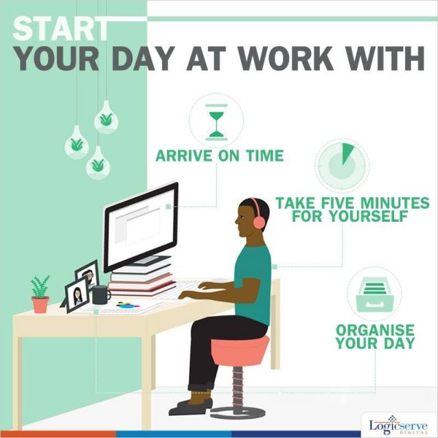 How to Start a Perfect Day at Work Infographics
