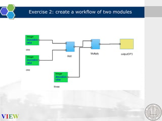 Exercise 2: create a workflow of two modules

 