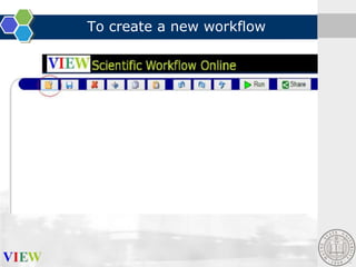 To create a new workflow

 