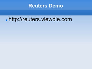 Reuters Demo

   http://reuters.viewdle.com
 