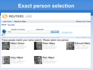 Exact person selection
 