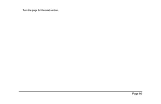 Page 60
Turn the page for the next section.
 