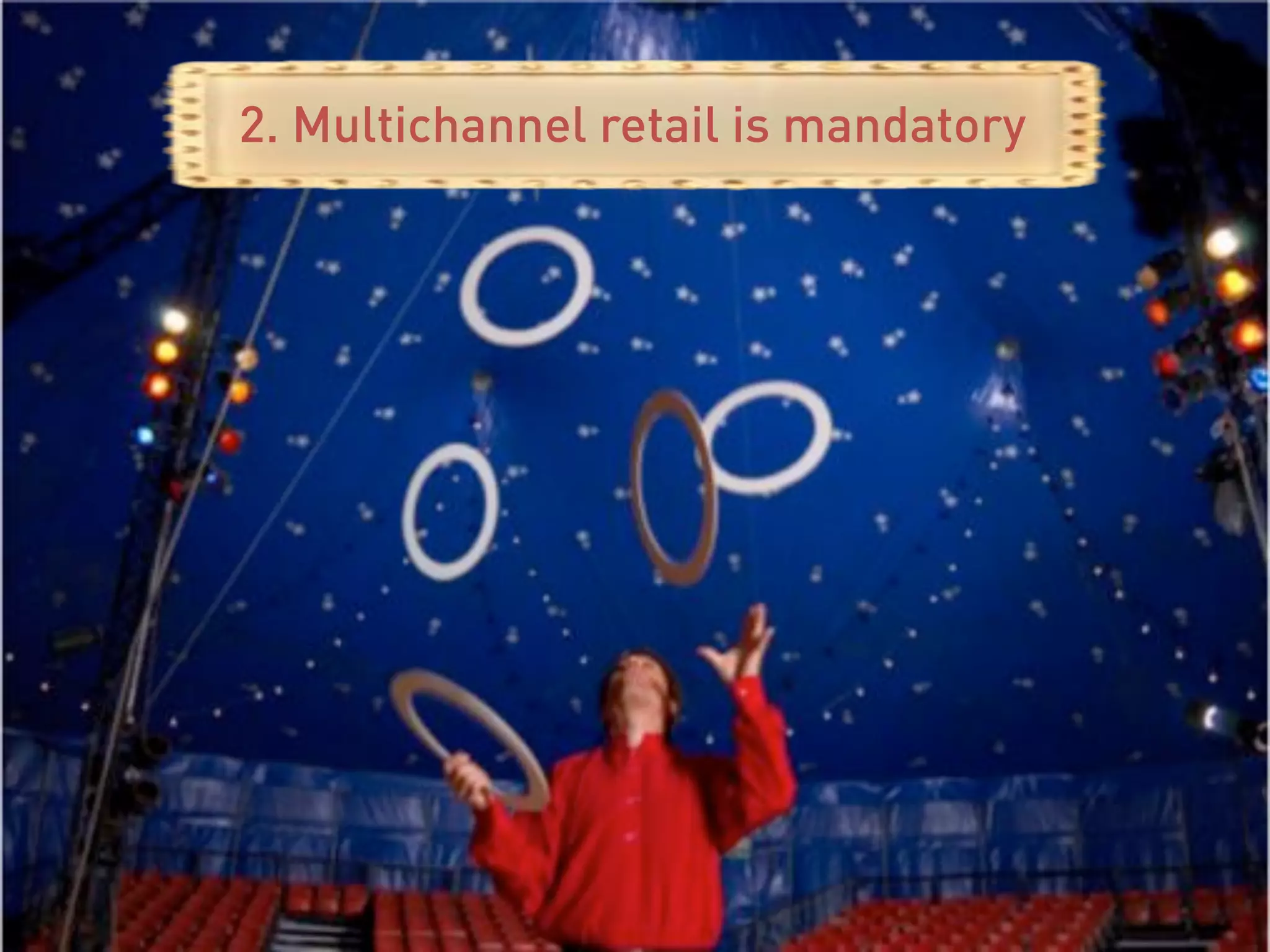 2. Multichannel retail is mandatory
 