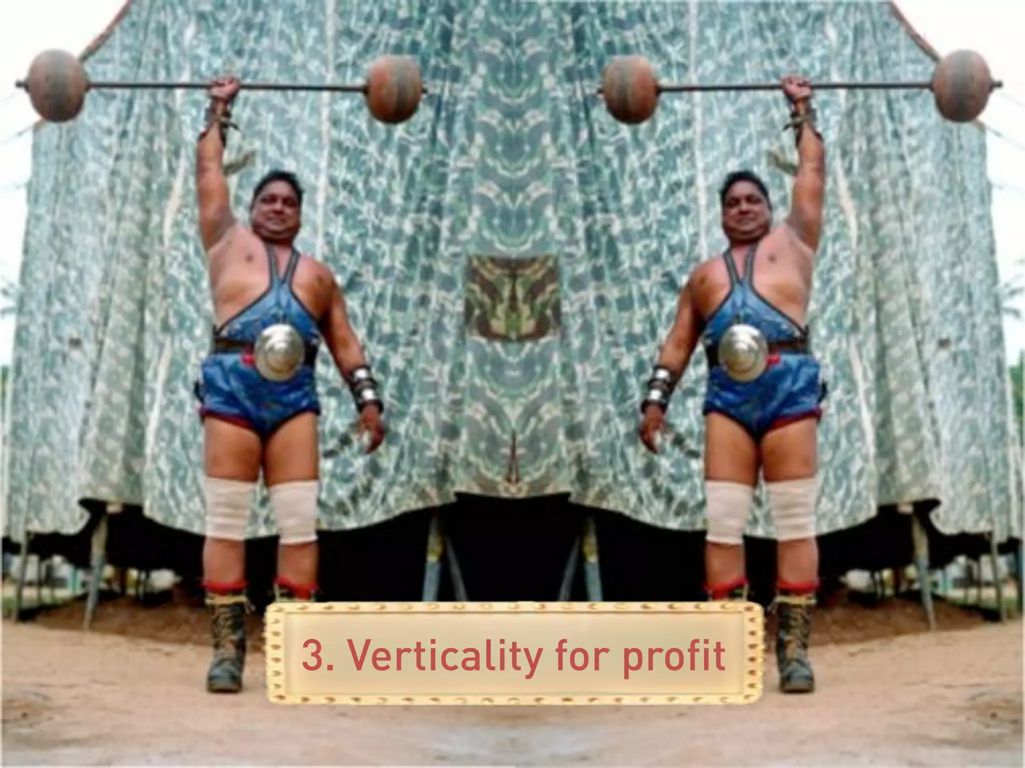 3. Verticality for profit
 