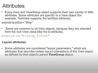 View Group Java View groups containers | PPT