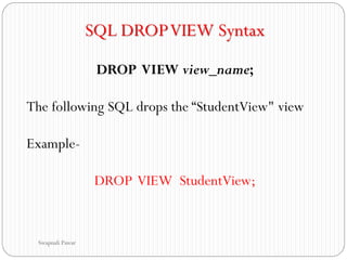 View & index in SQL | PDF