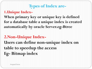 View & index in SQL | PDF
