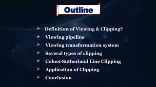 Comprehensive Overview of 2D Viewing and Clipping Techniques in ...