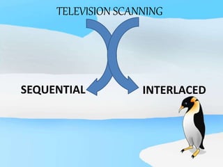 TELEVISION SCANNING
SEQUENTIAL INTERLACED
 
