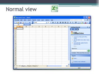 Viewing the worksheet in different ways | PPTX