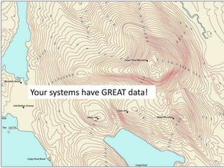 Your systems have GREAT data!
 