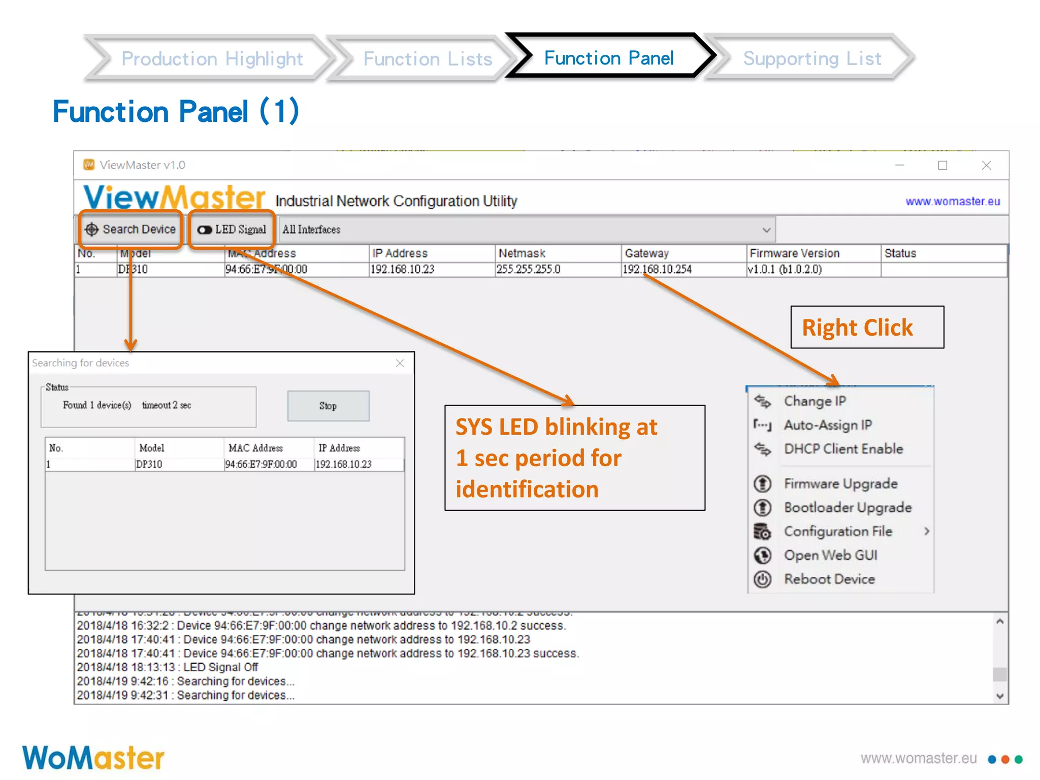 Viewmaster industrial network configuration utility womaster ppt