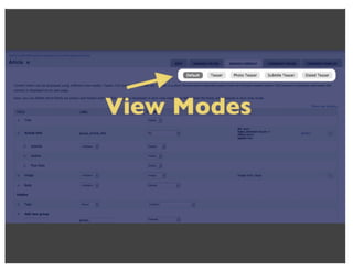 View Modes (DrupalCon Denver 2012)