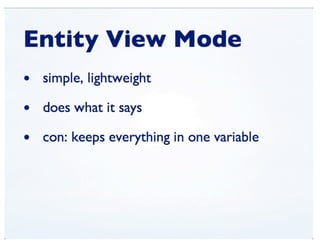 View Modes (DrupalCon Denver 2012)