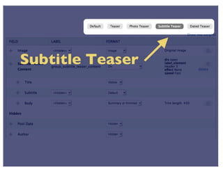 View Modes (DrupalCon Denver 2012)
