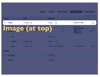 View Modes (DrupalCon Denver 2012)