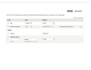 View Modes (DrupalCon Denver 2012)