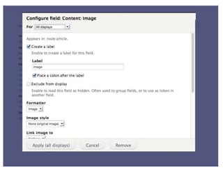 View Modes (DrupalCon Denver 2012)