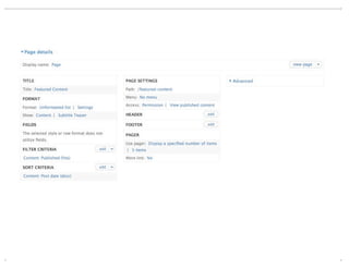 View Modes (DrupalCon Denver 2012)