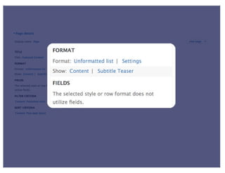 View Modes (DrupalCon Denver 2012)