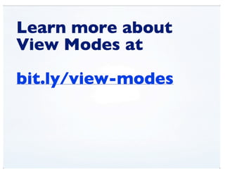 View Modes (DrupalCon Denver 2012)