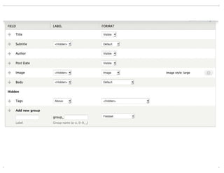 View Modes (DrupalCon Denver 2012)