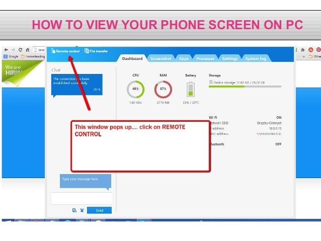 view phone screen on pc | How To Display Phone Screen on PC